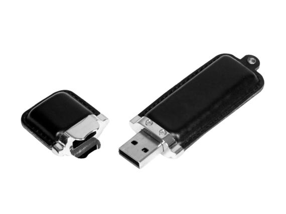 USB 2.0- флешка на 16 Гб классической прямоугольной формы