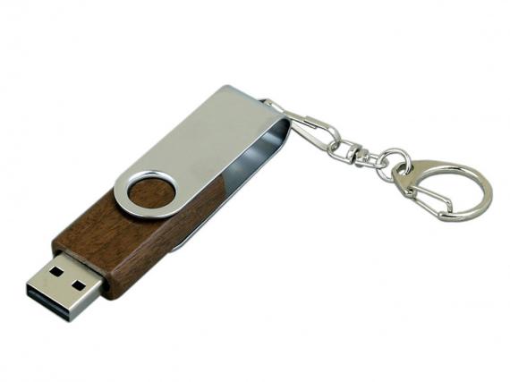 USB 2.0- флешка промо на 16 Гб с поворотным механизмом