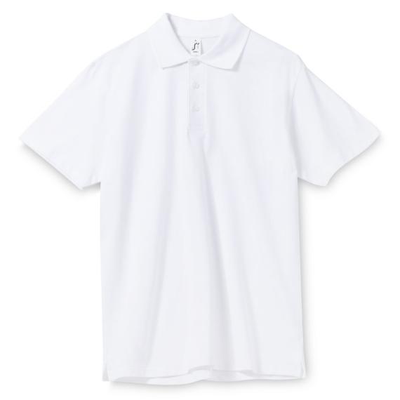 Рубашка поло мужская Spring 210 белая, размер 5XL
