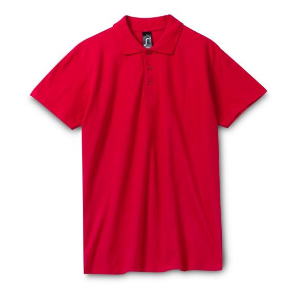 Рубашка поло мужская Spring 210 красная, размер XXL