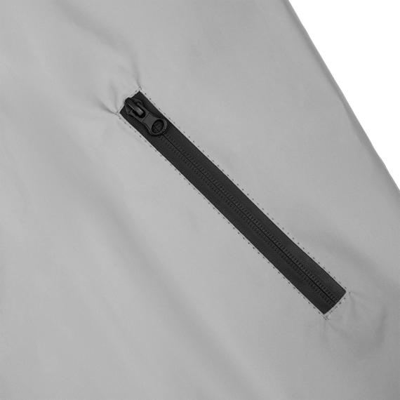 Ветровка Manifest из светоотражающей ткани, серая, размер M/L