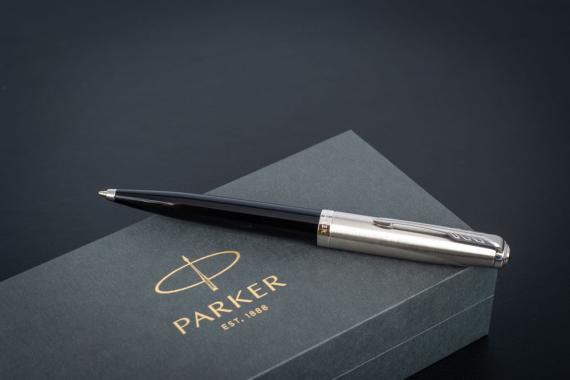 Ручка шариковая Parker 51 Black CT, черная