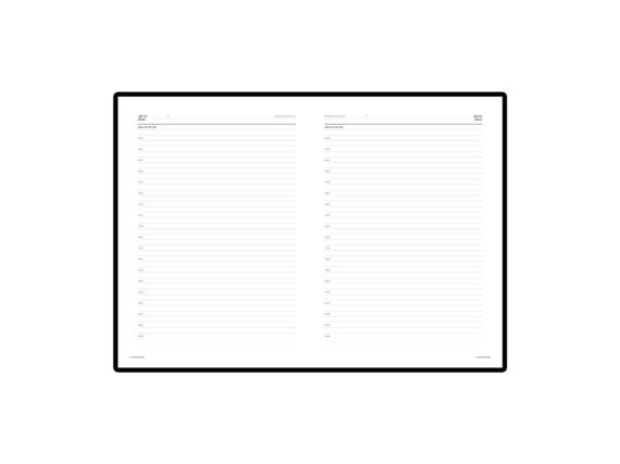 Ежедневник недатированный А4 «Sidney Nebraska» с золотым срезом