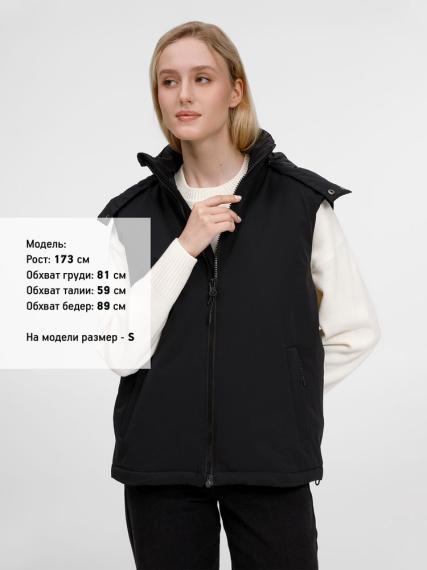 Жилет унисекс Sfera, черный, размер XXL