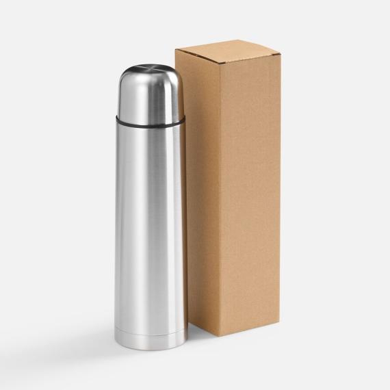 Термос Plain 750, ver.2, серебристый