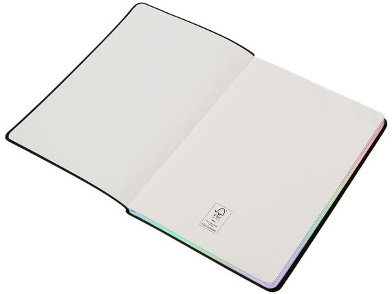 Блокнот А5 в гибкой обложке «Fellini» с голографическим срезом