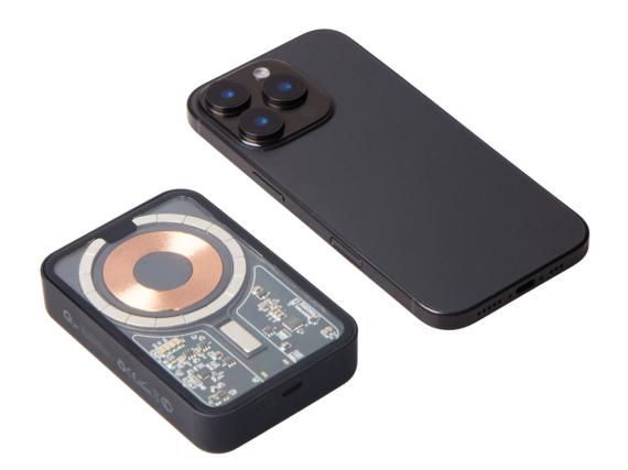 Беспроводной магнитный внешний аккумулятор с QC\PD «MagnifIQ», 10000 мАч, 15 Вт