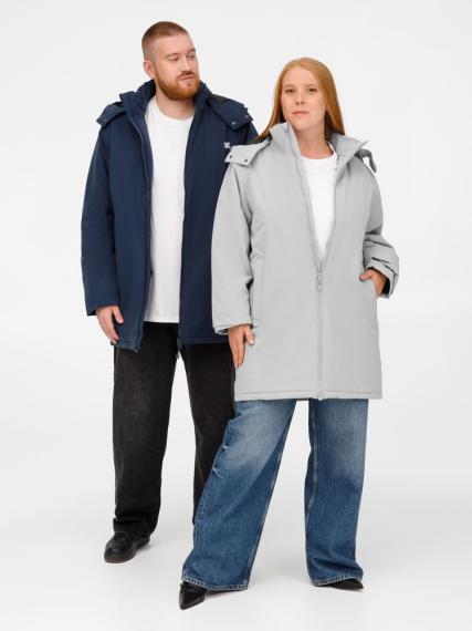 Куртка-парка унисекс Sfera, светло-серая, размер S