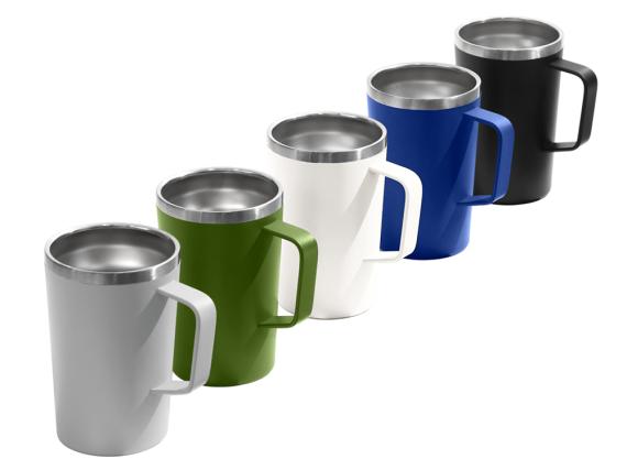 Стальная кружка с двойными стенками и порошковым покрытием «Tibet»