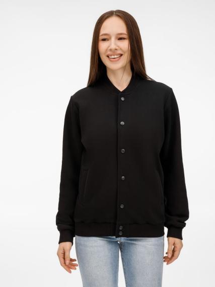 Бомбер унисекс Nuppu, черный, размер M