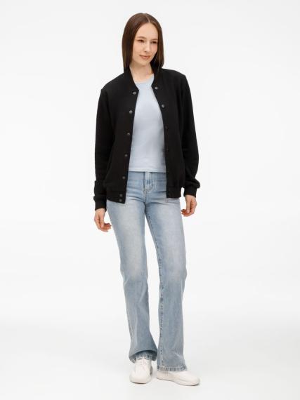 Бомбер унисекс Nuppu, черный, размер M