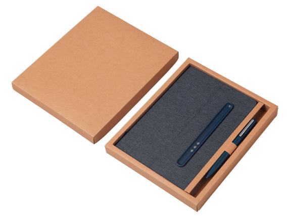 Блокнот А5 «NotaBene» с металлической шариковой ручкой и подставкой для телефона