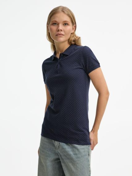 Рубашка поло женская Brandy Women темно-синий с белым, размер M