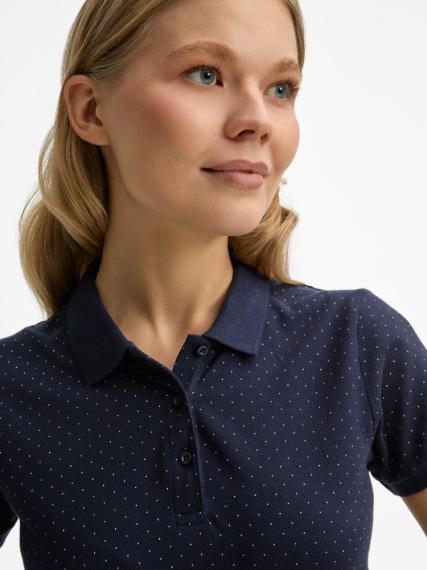 Рубашка поло женская Brandy Women темно-синий с белым, размер M