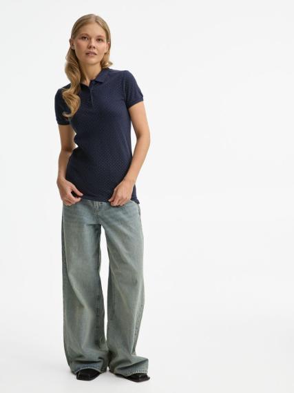 Рубашка поло женская Brandy Women темно-синий с белым, размер M