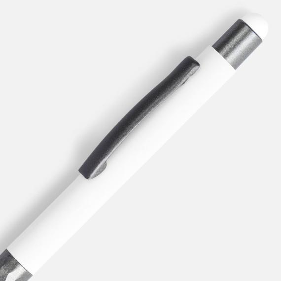 Ручка шариковая со стилусом Digit Soft Touch, белая