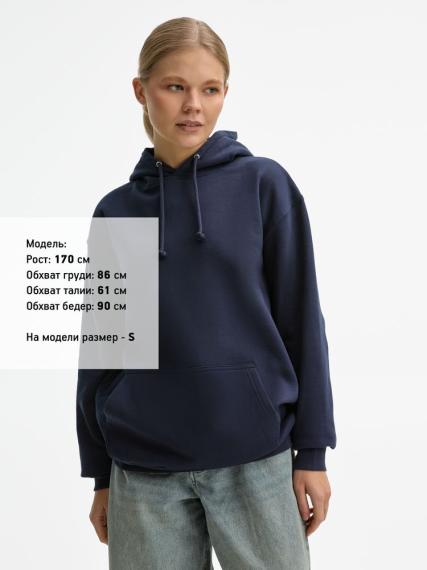 Худи унисекс Condor, темно-синее, размер XL