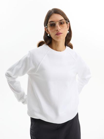 Свитшот унисекс Space, белый, размер S