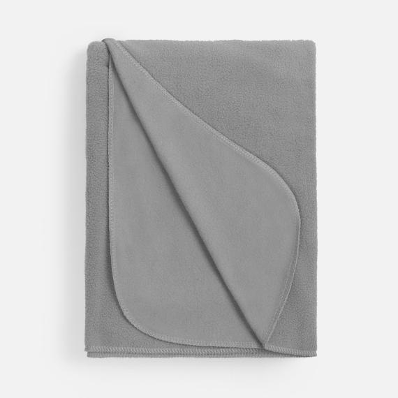 Флисовый плед Warm&Peace, серый