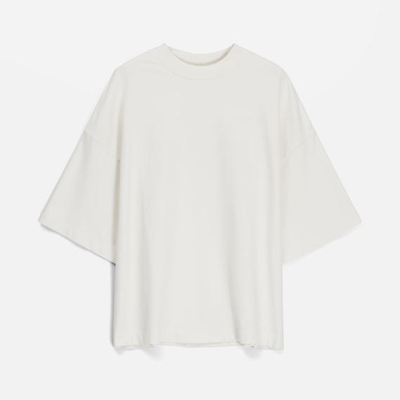 Футболка оверсайз унисекс T9, молочно-белая, размер XS/S