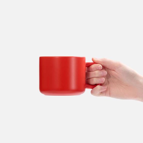 Чашка Jumbo в коробке матовая, красная