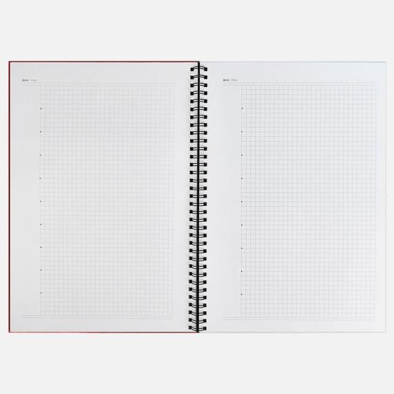 Ежедневник Notera Maxi, недатированный, красный