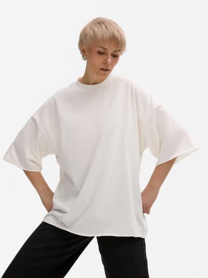 Футболка унисекс T1, молочно-белая, размер XL/XXL
