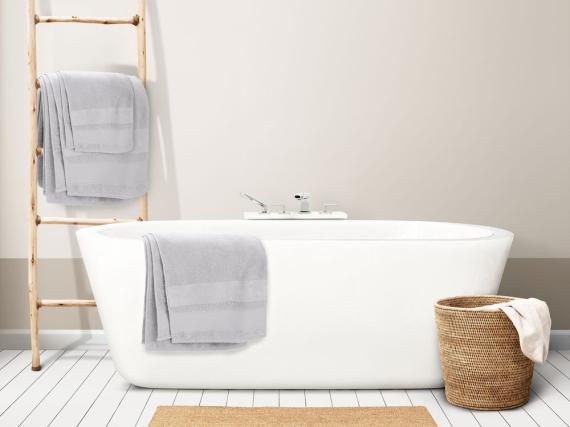 Полотенце Molan, большое, светло-серое