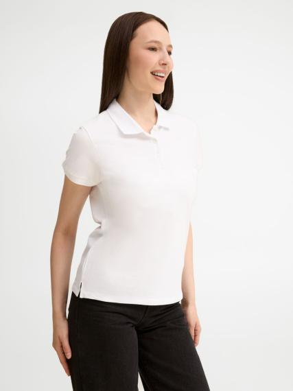 Рубашка поло женская People 210 белая, размер S