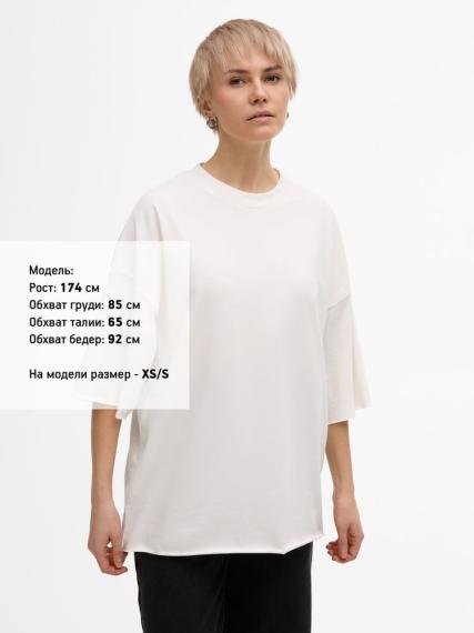 Футболка унисекс T1, молочно-белая, размер M/L