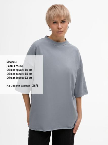 Футболка унисекс T1, серая, размер M/L