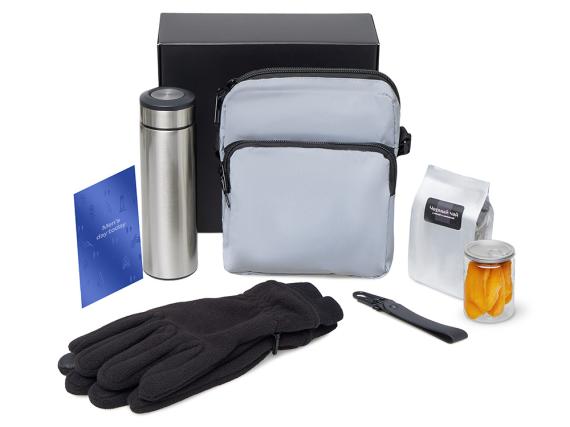 Подарочный набор «Re:m. Step»  с термосом, перчатками и сумкой