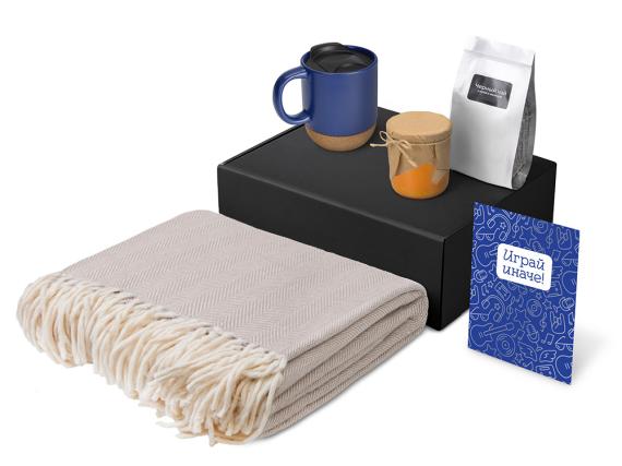 Подарочный набор «Re:y. Nest» с пледом, кружкой и вареньем