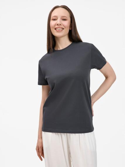 Футболка унисекс T-Bolka 200, темно-серая (графит), размер S
