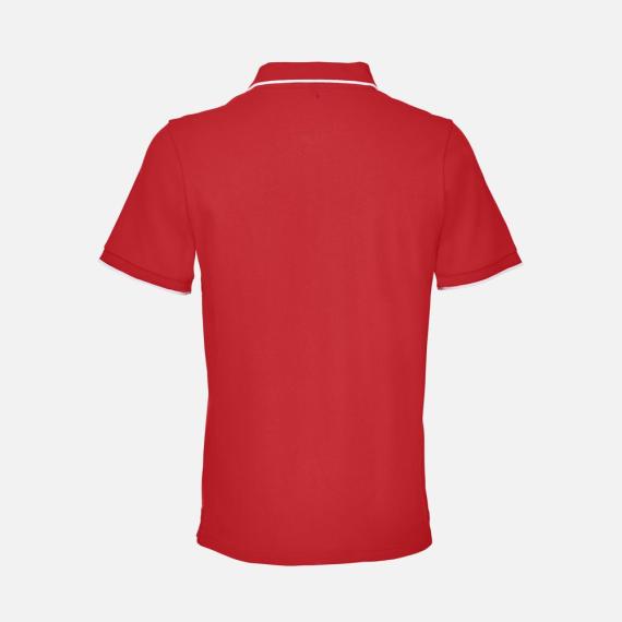 Рубашка поло унисекс Palermo, красная с белым, размер XS