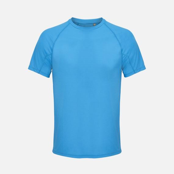 Футболка спортивная унисекс Vortex, ярко-бирюзовая, размер XS