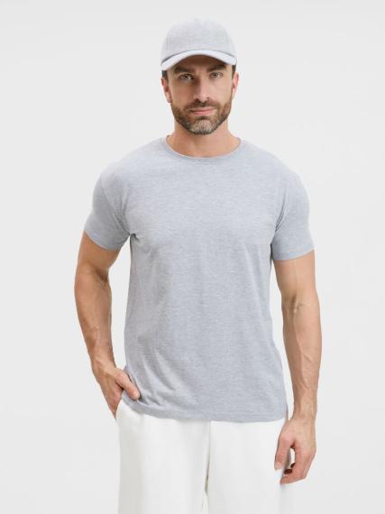 Футболка унисекс T-Bolka 160, серый меланж, размер 6XL