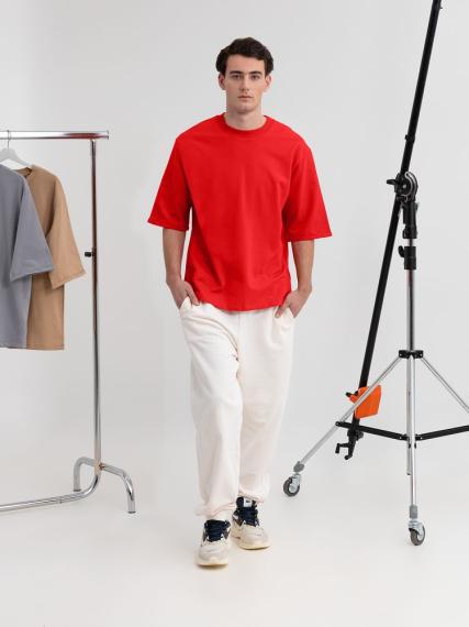 Футболка оверсайз унисекс Kosmos 2.0, красная (алая), размер XS/S