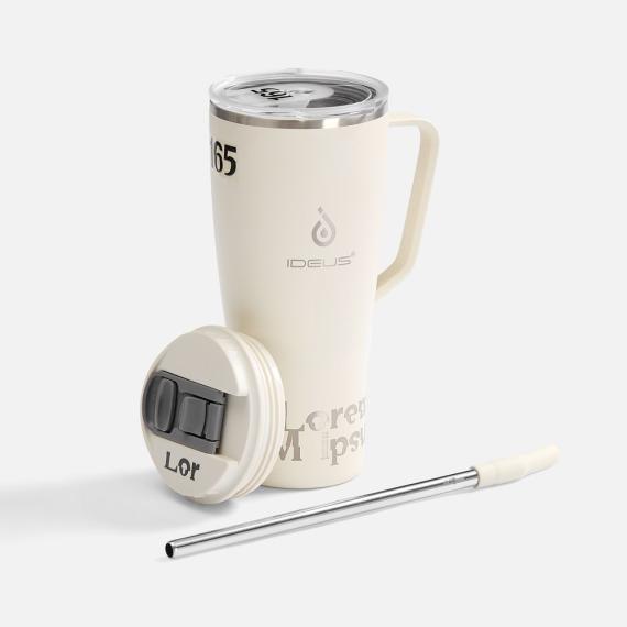 Термостакан Kasumigaoka, белый (молочный)