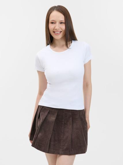 Футболка женская с круглым вырезом Lady 220 белая, размер L