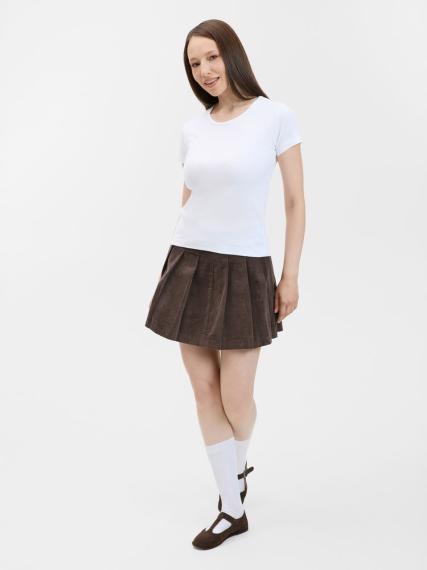 Футболка женская с круглым вырезом Lady 220 белая, размер L