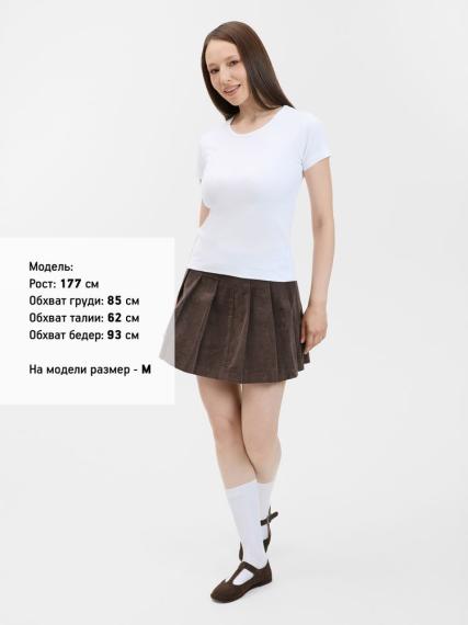 Футболка женская с круглым вырезом Lady 220 белая, размер L