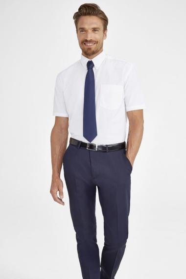 Рубашка мужская с коротким рукавом Brisbane голубая, размер L